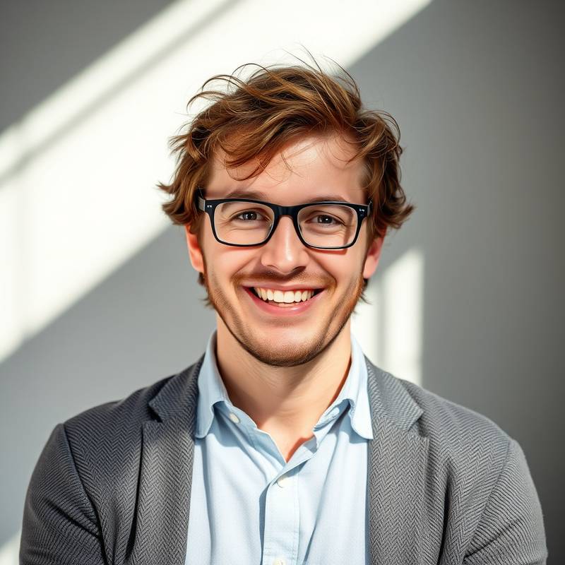 Portræt af Jakob Andersen, Marketingchef i Producér Lyde, kreativ og entusiastisk.