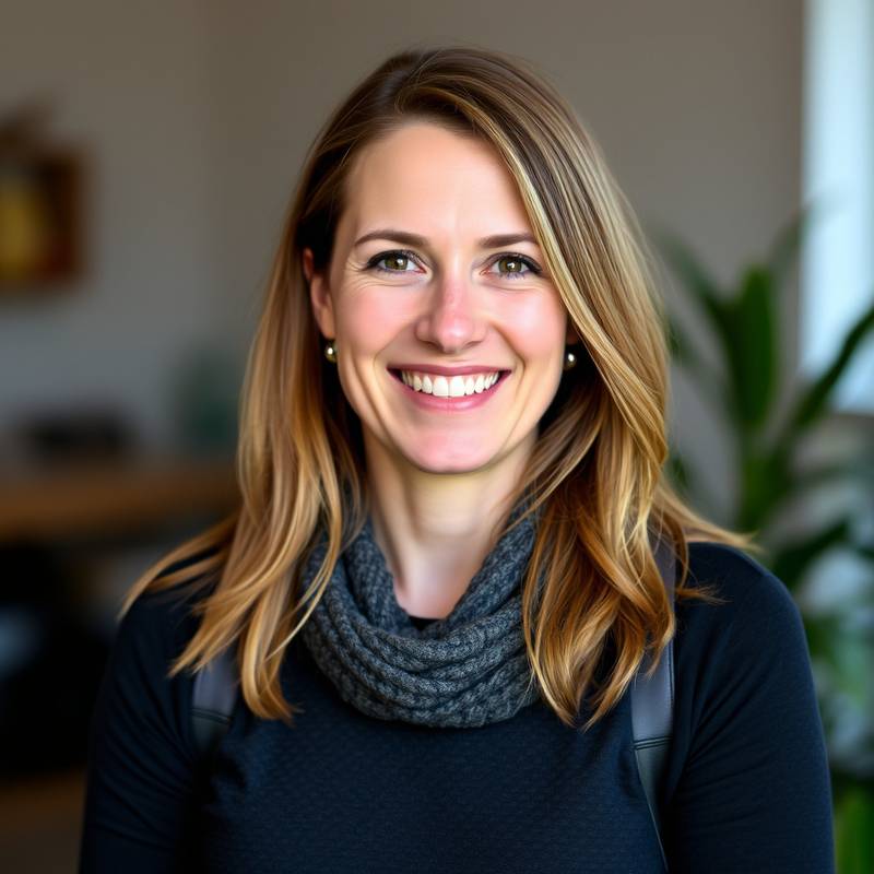 Portræt af Mette Poulsen, Kursuskoordinator i Producér Lyde, imødekommende og hjælpsom.